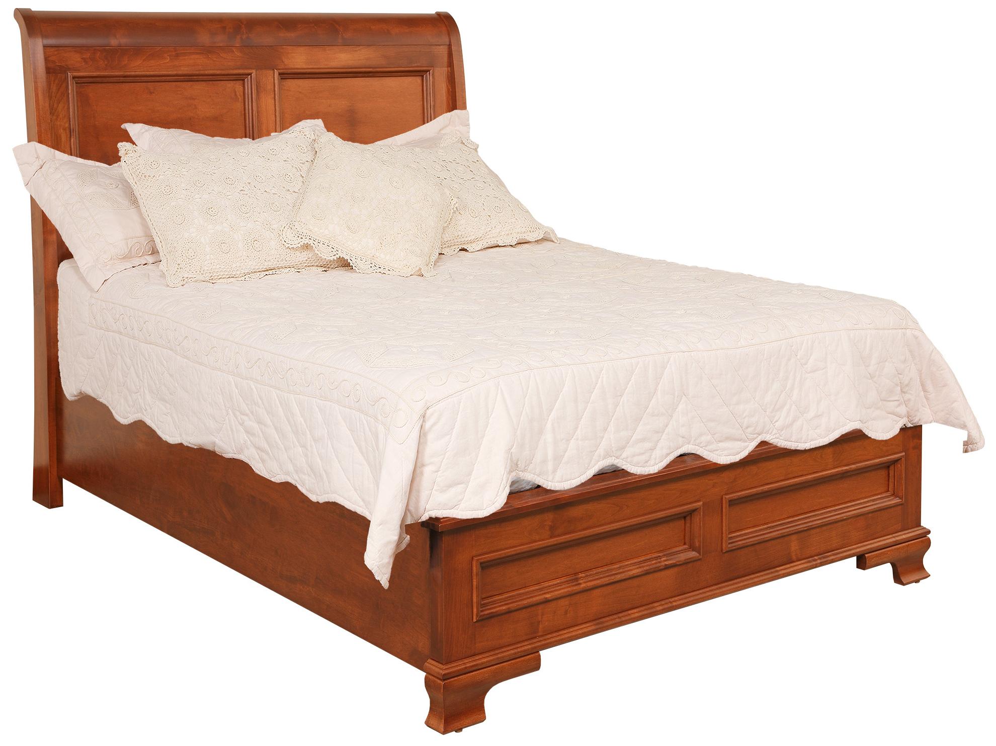 Daniel's Amish Classic 308013+8033+8003 Queen Sleigh Bed with Low